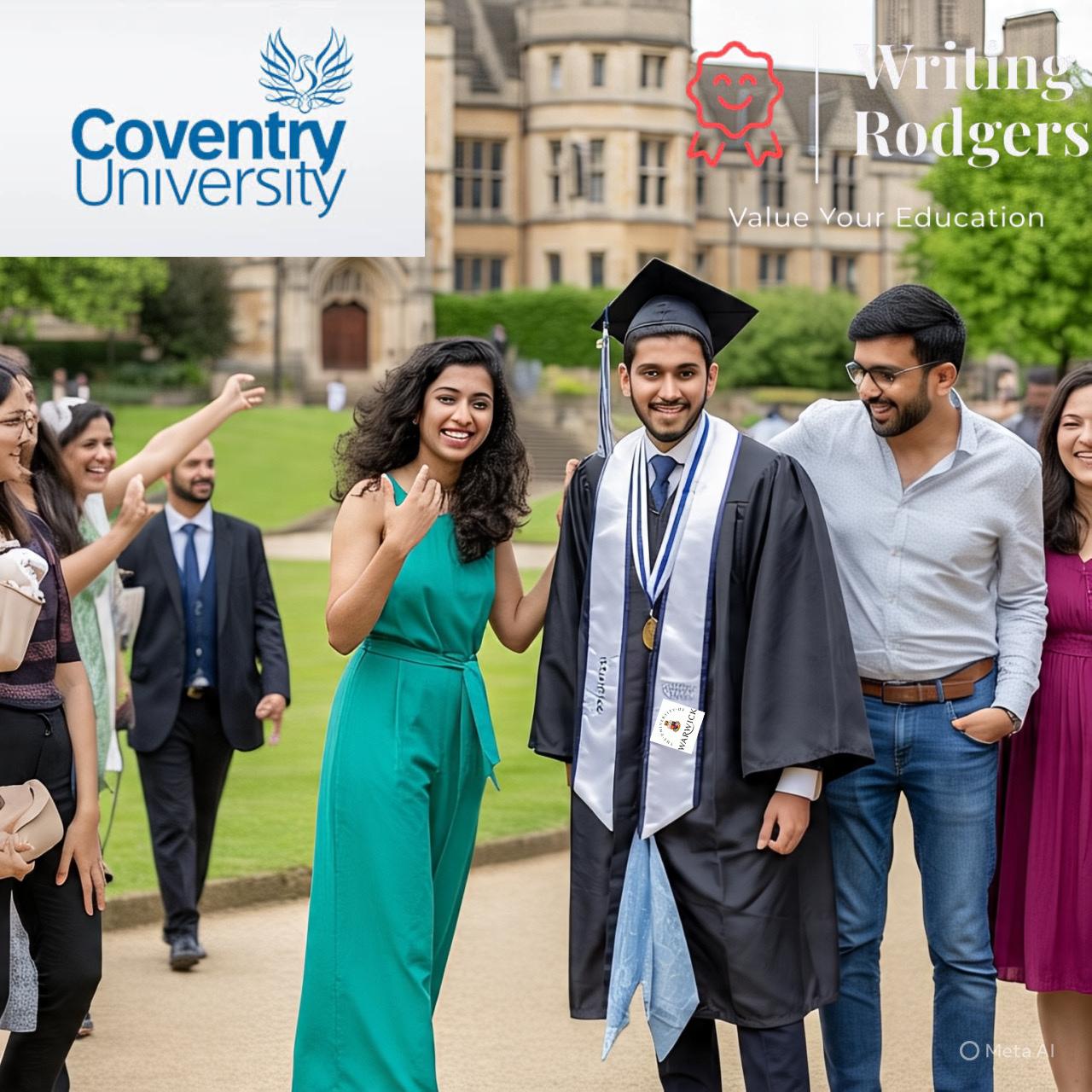 Coventry University student working on an assignment